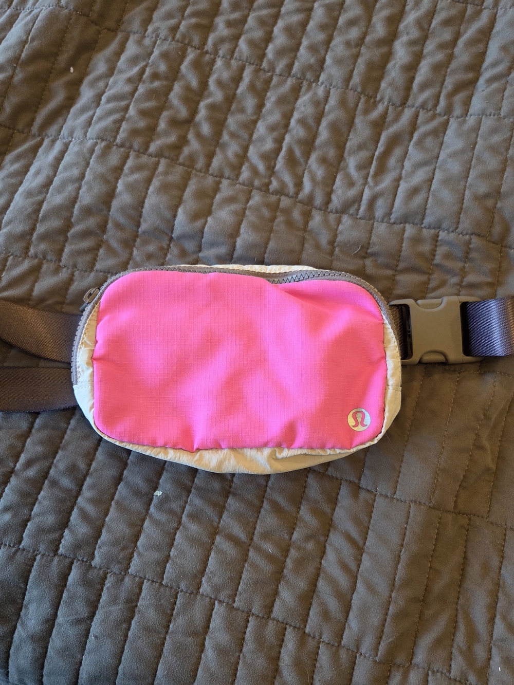 lululemon athletica Kids Pink and Cream Waist Pack